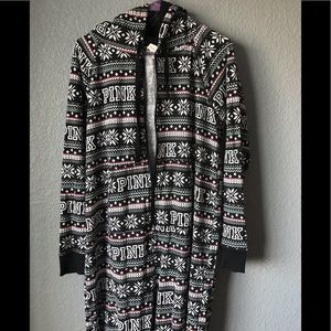 COPY - PINK christmas pajamas one piece onesie Me…